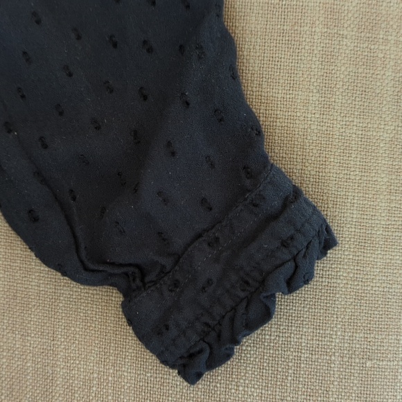 Navy blue Loft button down blouse - Picture 6 of 8